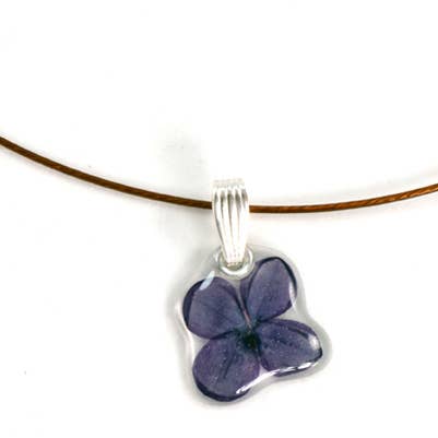 69090 Purple Lilac Flower Pendant for wholesale by Petal Connection