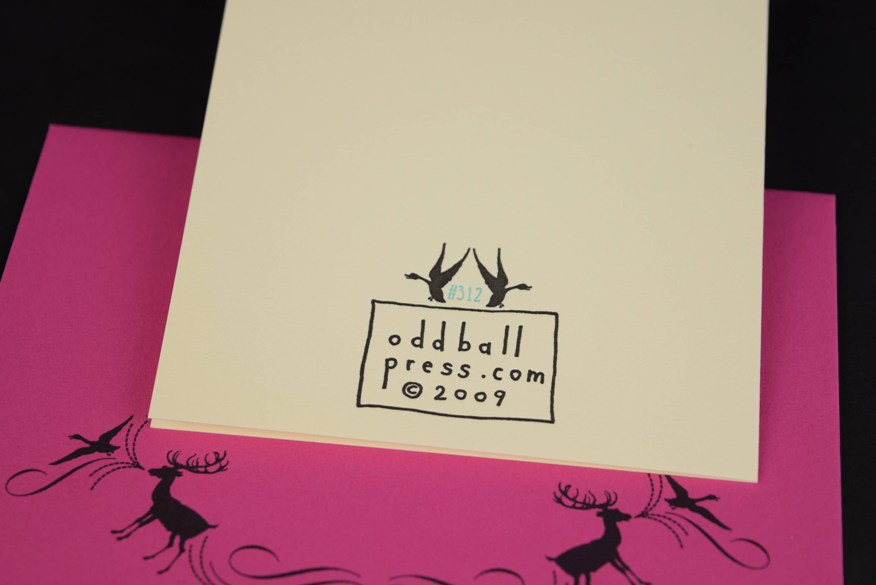 Oddball Press LLC - Wholesale Season's Greetings Card - Peace & Joy Card3