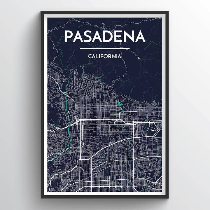 Pasadena City Map for wholesale by Point Two Design Group