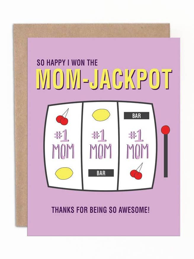 So froh, dass ich den Mom-Jackpot gewonnen habe. Danke, dass du so großartig bist! für den Großhandel von Merrily Designs