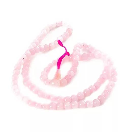 Rose Quartz Mala Necklace for wholesale by Kathmandu yogi