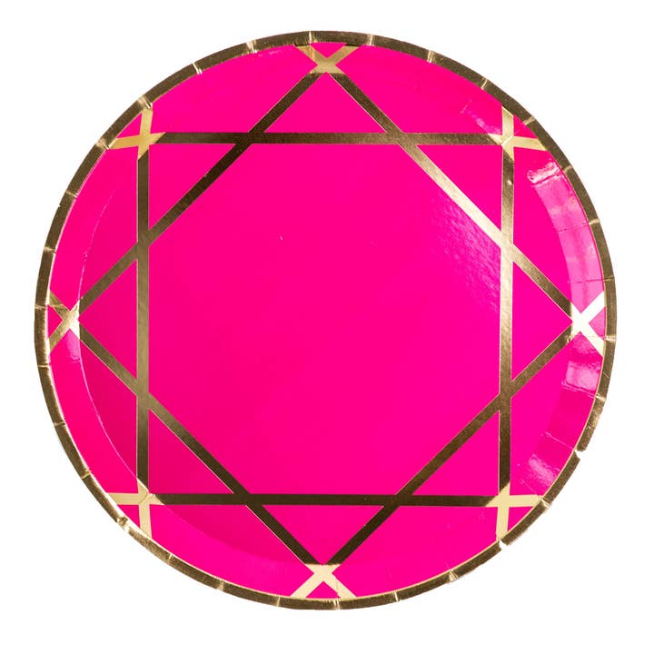 Enchanté Pink Dinner Plates - 8 Pk. for wholesale by Jollity & Co. + Daydream Society