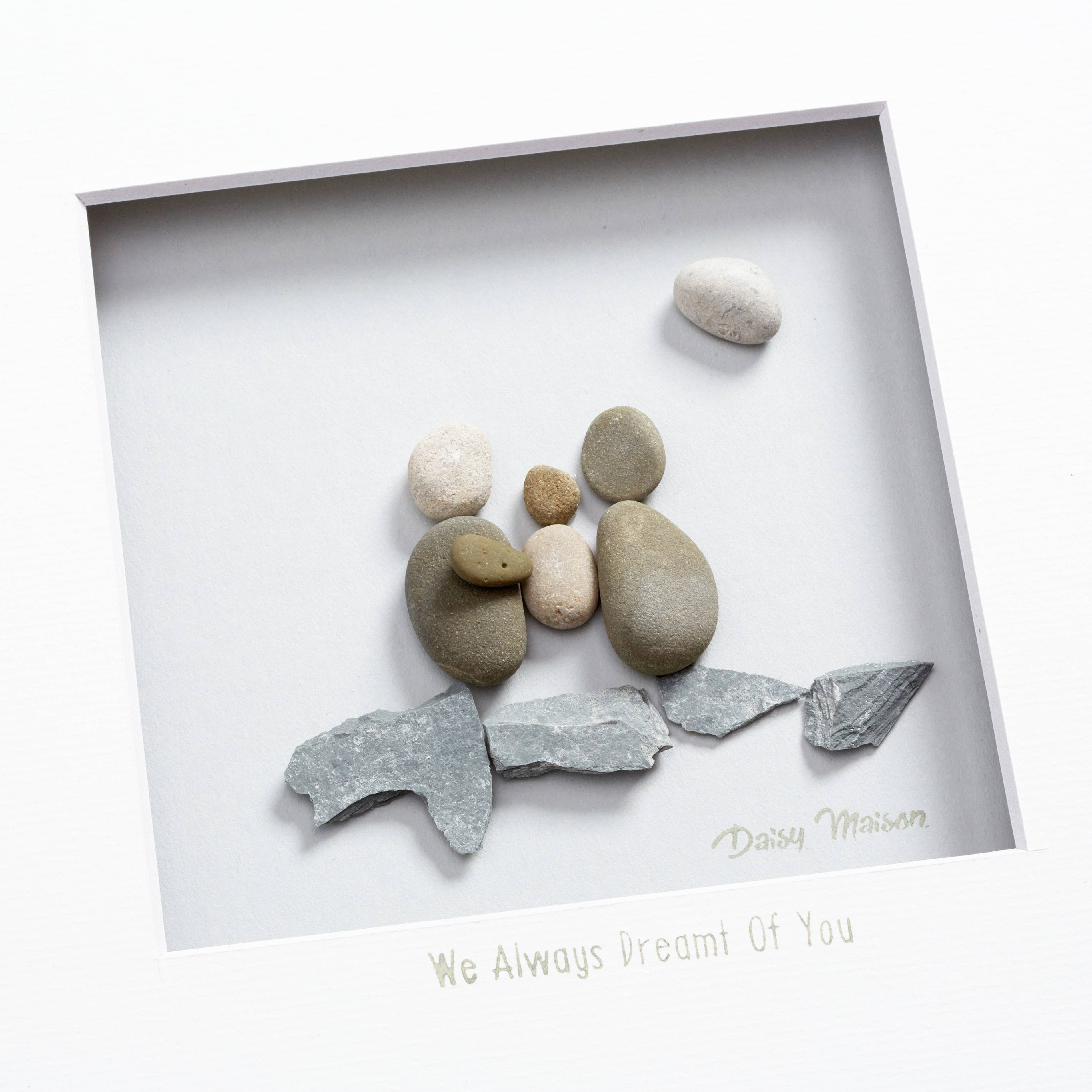 Daisy Maison - Wholesale Wall Art Set - 40cm x 40cm We Always Dreamt Pebble Art1