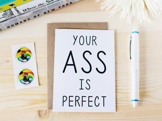 Honest AF Cards - Wholesale Encouragement Card - Your A** Is Perfect Card1