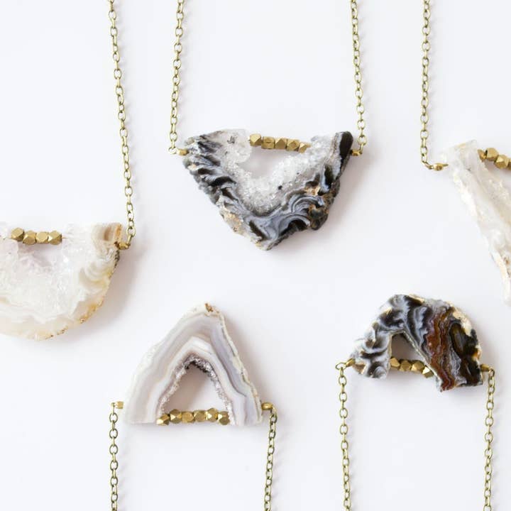 Agate Slice Necklace – Crystal Pendant Gift Jewelry and other Purchase Wholesale agate slice pendant. Free Returns & Net 60 Terms on Faire trending on Faire.