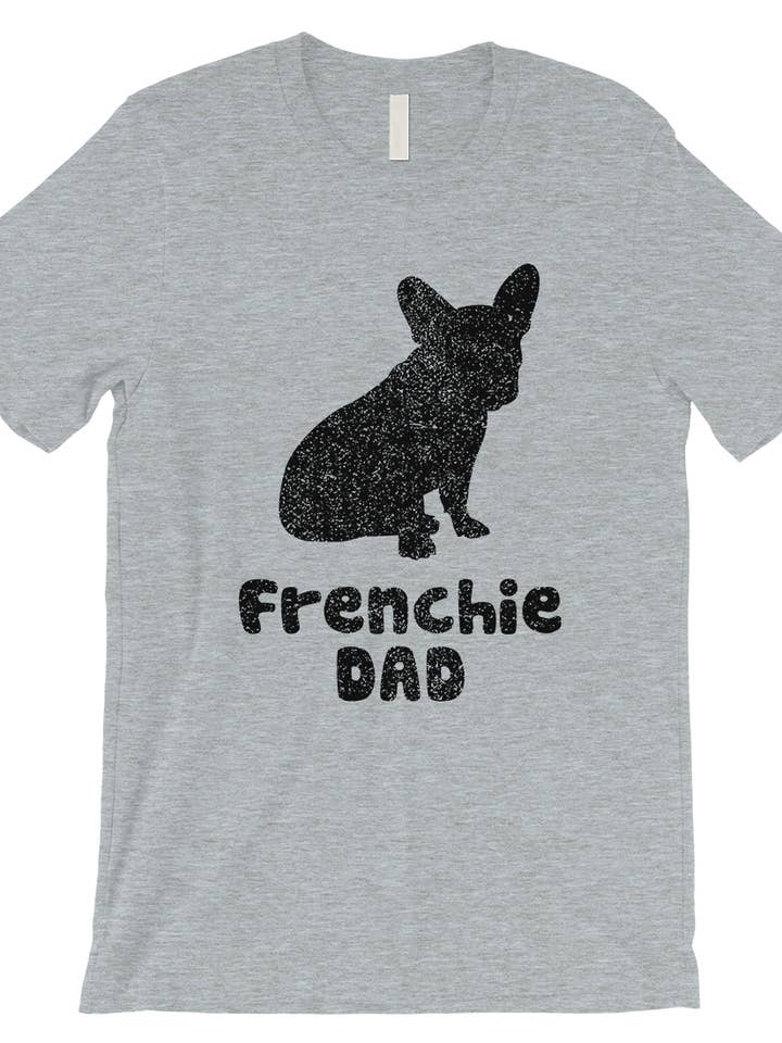 Frenchie Dad Grey T-shirt for wholesale by 365 In Love