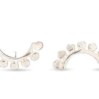 7 Rays Sunrise Sterling Silver Studs for wholesale by Amanda K Lockrow