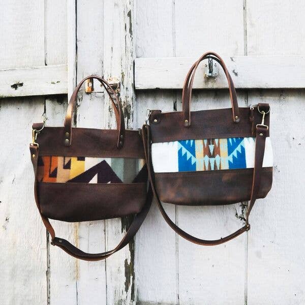 Hawks & Doves - Vente Sac à bandoulière – femme - Pochette Loretta - Empiècement en laine et bretelles courtes à l'avant-bras2