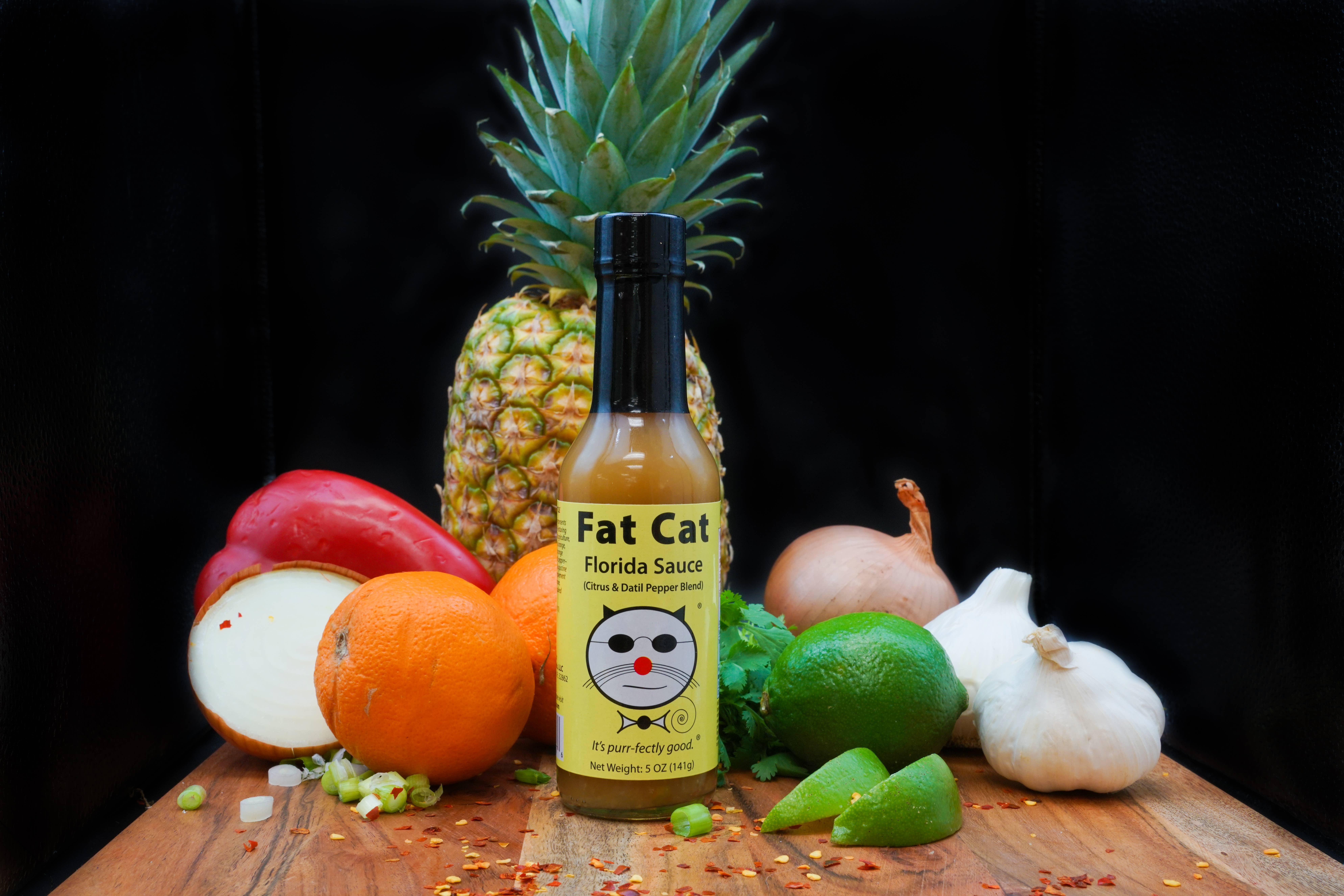 Fat Cat - Wholesale Hot Sauce - Florida Sauce Citrus Datil Pepper Hot Sauce (full case-12ct)1