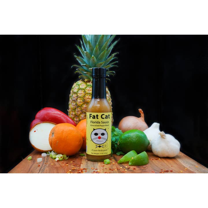 Fat Cat - Wholesale Hot Sauce - Florida Sauce Citrus Datil Pepper Hot Sauce (full case-12ct)1