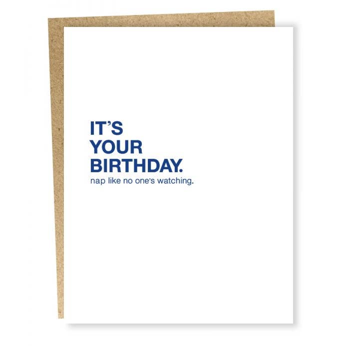Sapling Press - Wholesale Birthday Card - #010: Birthday Nap Card