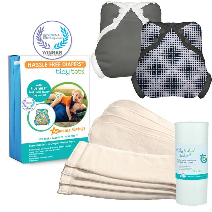 Ensemble Essentiel - Diamant Dot & Gris pour la vente par Tidy Tots Diapers