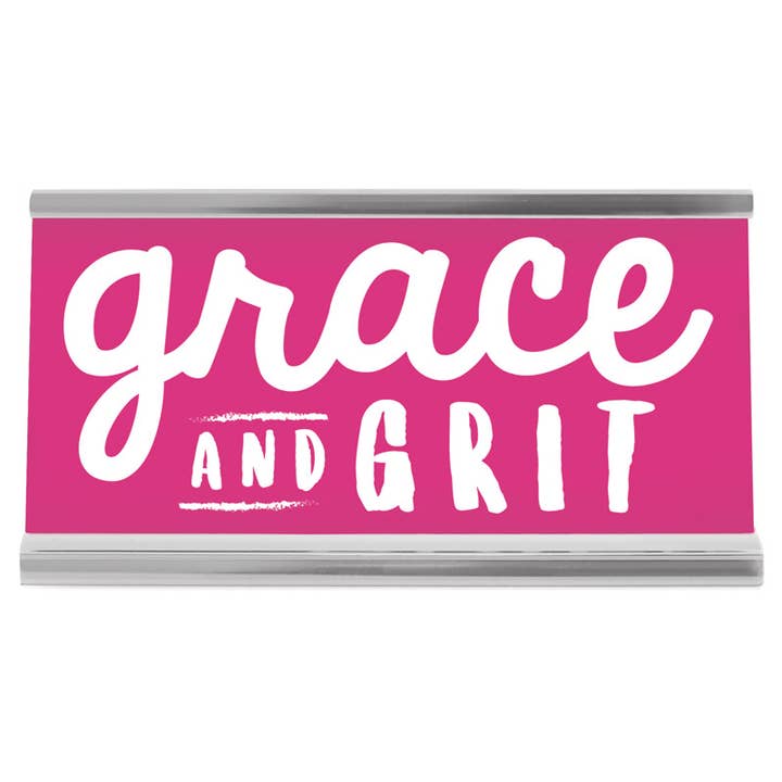 Wellspring - Wholesale Desk/Tabletop Sign - 4" Pink Desk Sign - Grace & Grit