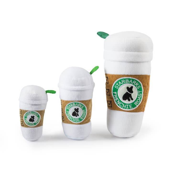Haute Diggity Dog - Wholesale Pet Squeaky Toy - Dog - Starbarks Coffee Cup W/ Lid Squeaker Dog Toy