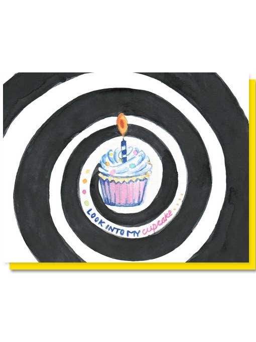 Look Into My Cupcake Card for wholesale by The Lavender Whim