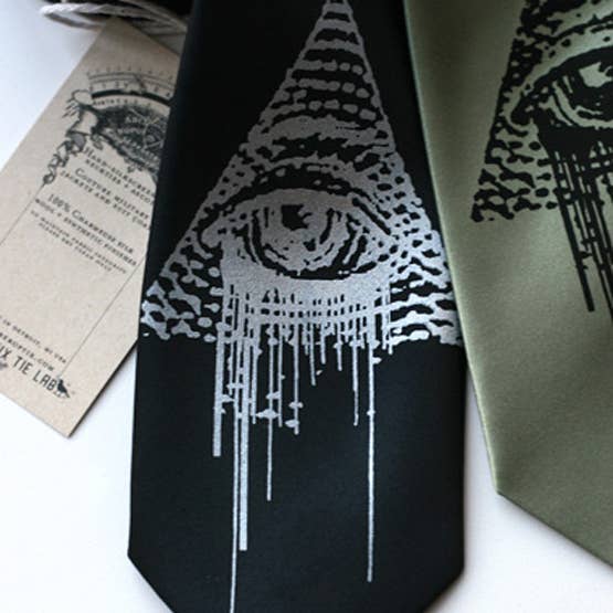 Cyberoptix Tie Lab - Wholesale Necktie - Men's - All Seeing Eye Necktie