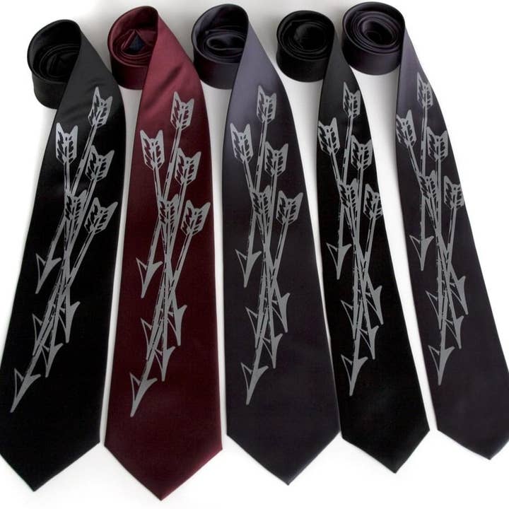 Cyberoptix Tie Lab - Wholesale Necktie - Men's - Quiver: Arrows Print Necktie1