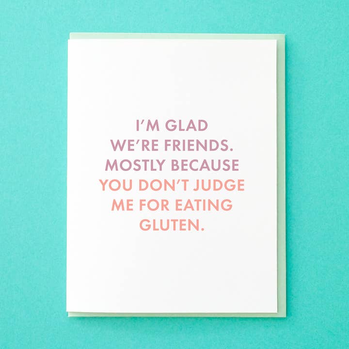 You Dont Judge Me For Eating Gluten for wholesale by Tick Tock Press