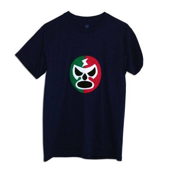 Luchador Rojo + Verde - Rød Og Grøn Mexicansk Wrestler-Mens for engroshandel hos mi cielo