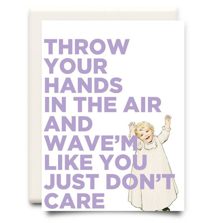 Inkwell Cards - Wholesale Birthday Card - Throw Your Hands in the Air | Birthday Greeting Card