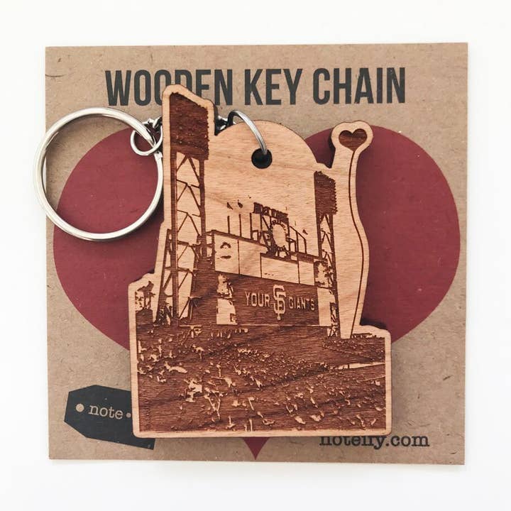San Francisco Giants Wooden Key Chain for wholesale by noteify
