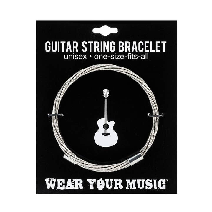 Wear Your Music - Wholesale Bangle Bracelet - Simply Silver Guitar String Bracelet2