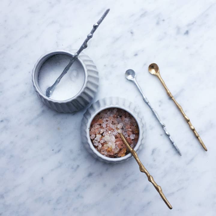 Cuillère à sel en saules pour la vente par Gather & Serve