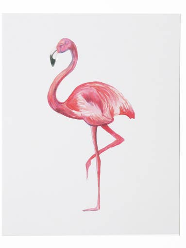 Flamingo 8 x 10 Print for wholesale by Thimblepress