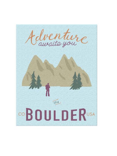 Abenteuer Boulder-Print für den Großhandel von Violet Press
