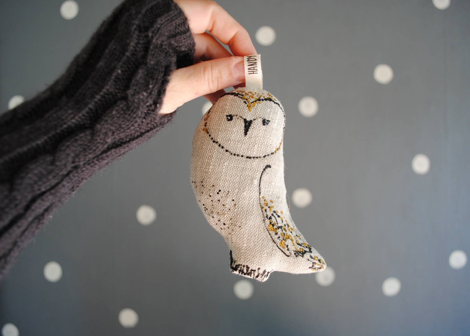 HandyHappy - Wholesale Ornament - Barn Owl Ornament Woodland Animal Totem3