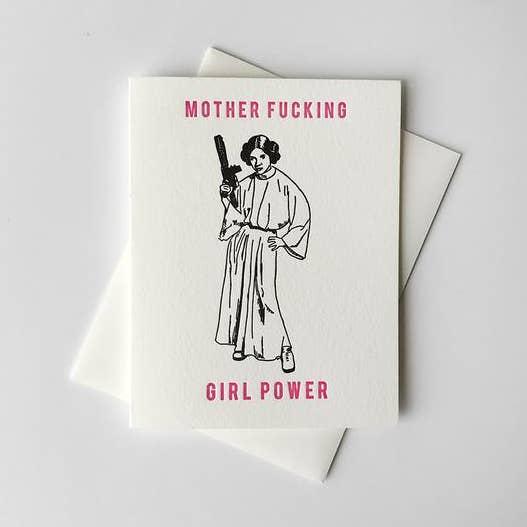 Steel Petal Press - Wholesale Congratulations Card - MF Girl Power - Friendship and Encouragement Greeting Card0
