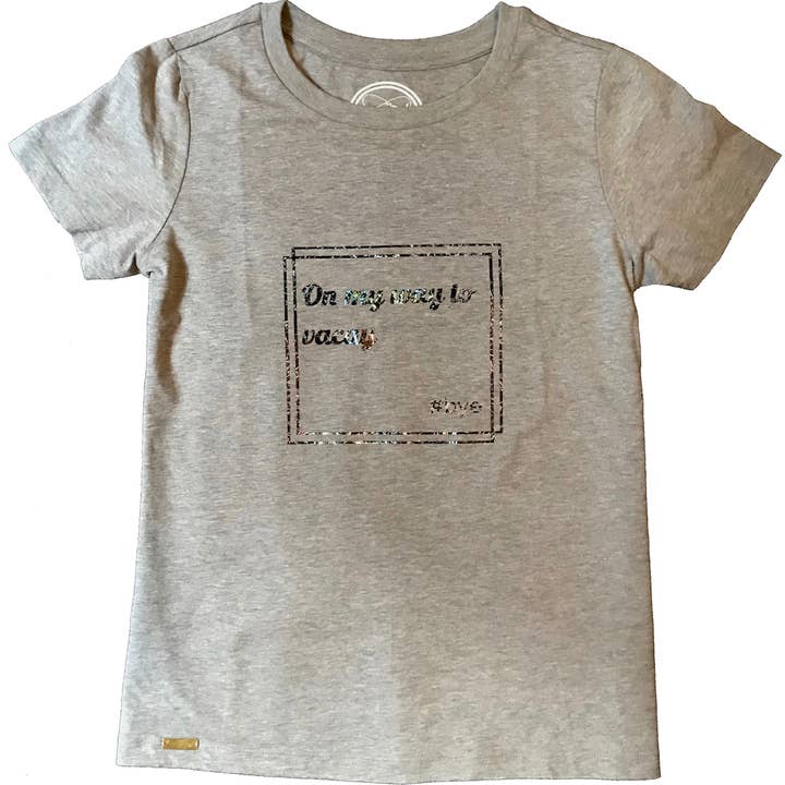 Light Gray On My Way To Vacay #bye for wholesale by Around Eco