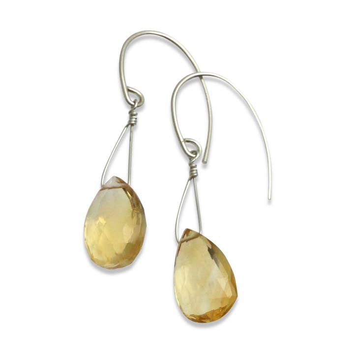 Citrine Teardrop Earrings for wholesale by Delisch Jewelry & Accessories
