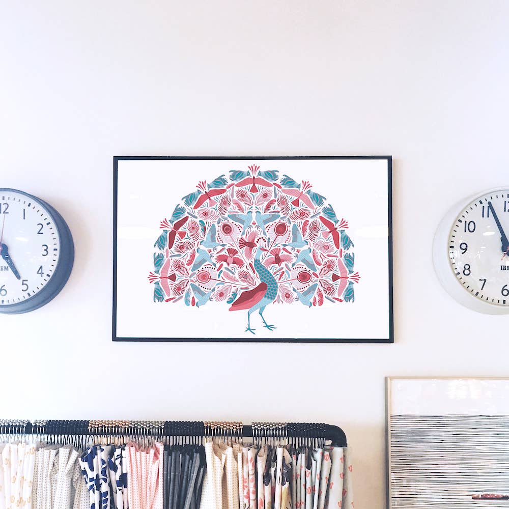 Anna Grunduls Design - Wholesale Coloring & Activity Book - Adult - Peacock Coloring Poster4