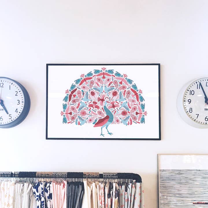 Anna Grunduls Design - Wholesale Coloring & Activity Book - Adult - Peacock Coloring Poster4