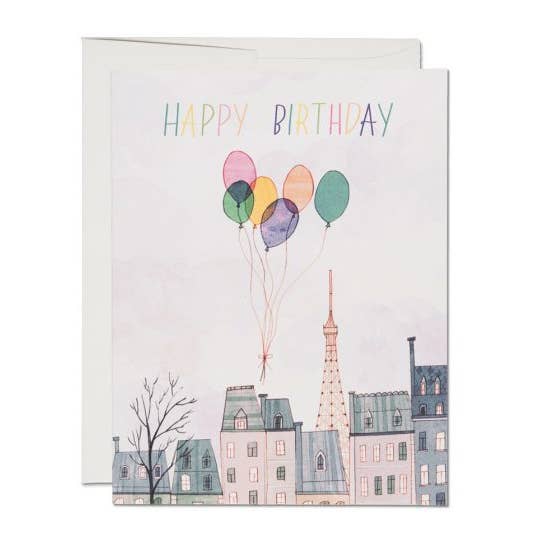 Red Cap Cards - Wholesale Birthday Card - Paris Balloons birthday greeting card