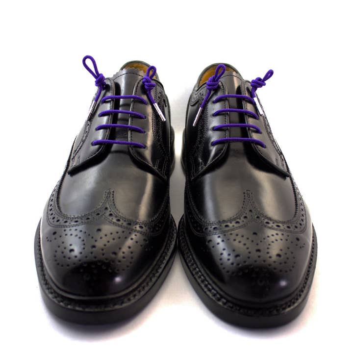 Stolen Riches - Wholesale Shoelaces – Men's - Buster Purple - Dress Shoelace2