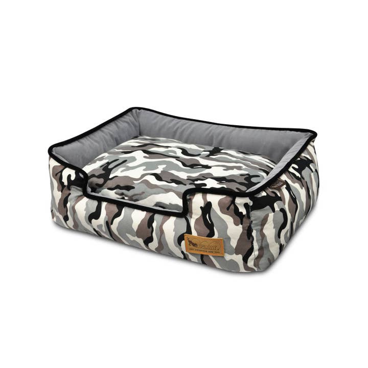 Camouflage Lounge Bed - White for wholesale by P.L.A.Y. Pet Lifestyle and You