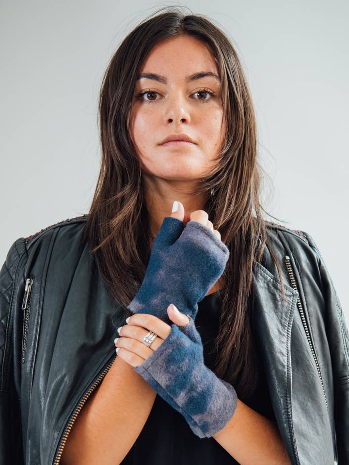 Mod Short Fingerless Gloves Shibori // MORE COLORWAYS for wholesale by ARAE