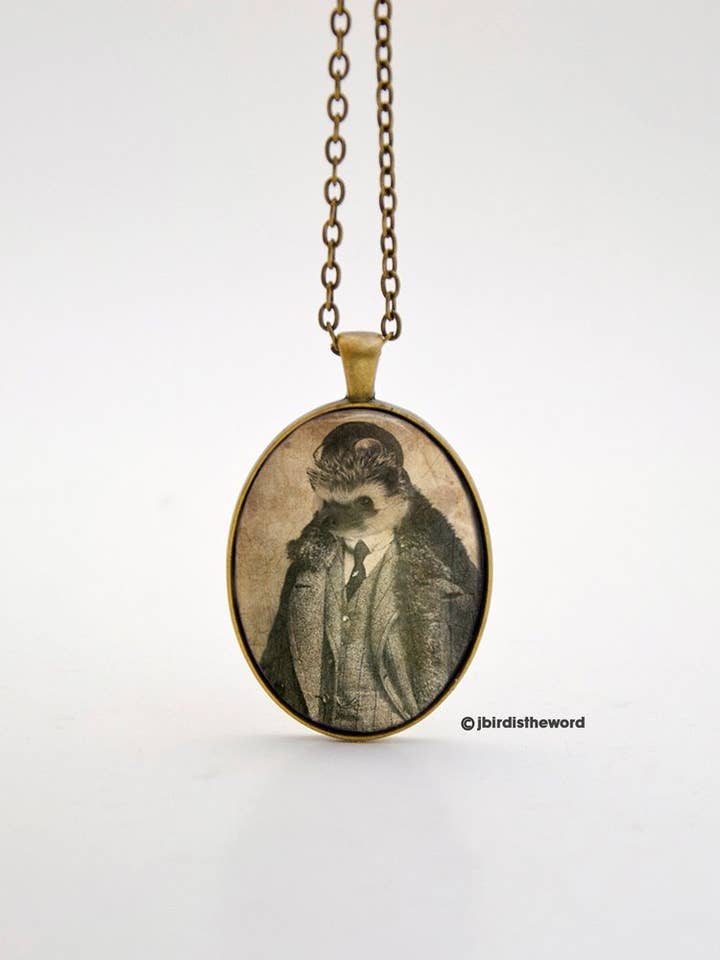 Hedgehog Necklace for wholesale by The Wild Oddisorium