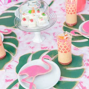 Palm Leaf Placemats, Wooden, Set of 4 for wholesale by Grace Graffiti