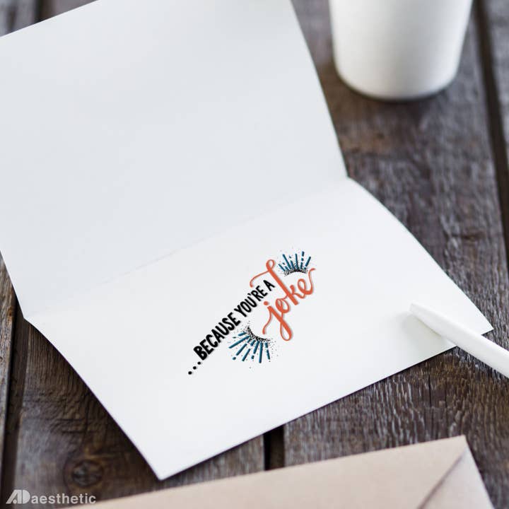 AD Aesthetic - Wholesale Everyday Greeting Card - You're A Joke Greeting Card2