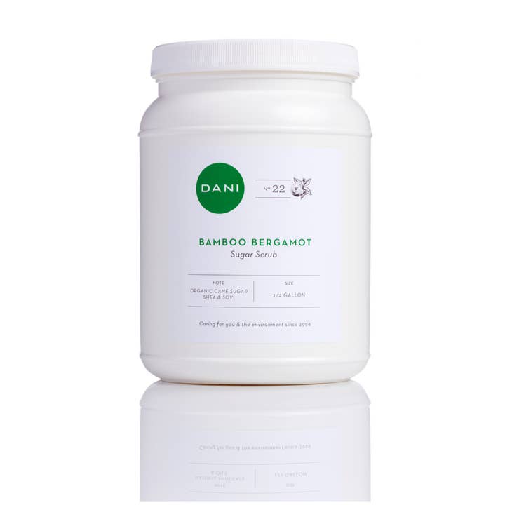 DANI Naturals - Wholesale Body scrub/exfoliant - Bulk - Sugar Scrub, Bamboo Bergamot, PRO SIZE