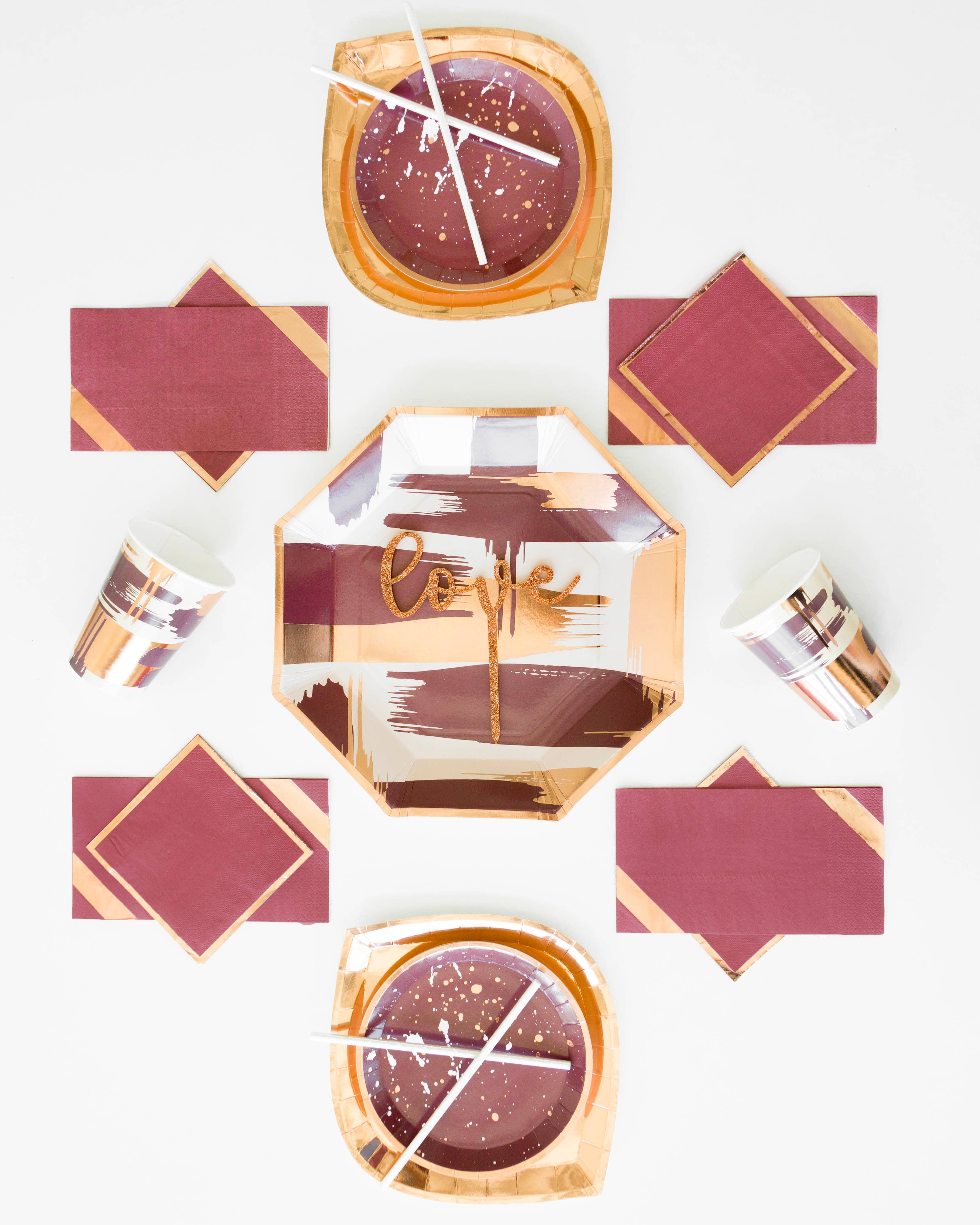 Jollity & Co. + Daydream Society - Wholesale Disposable Plate - Mauve-elous Charger Plates - 8 Pk.4