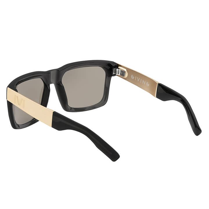 IVI Vision – wholesale Solglasögon - Unisex – Ge matt grå genomskinliga solglasögon - borstat guld