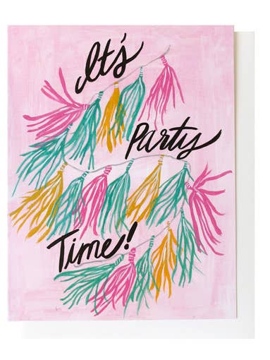 It's Party Time Single Card for wholesale by Thimblepress