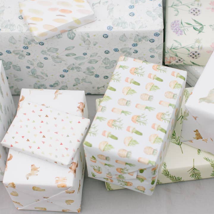 Lana's Shop - Wholesale Wrapping Paper Roll - Floral Bursts Gift Wrap Roll2