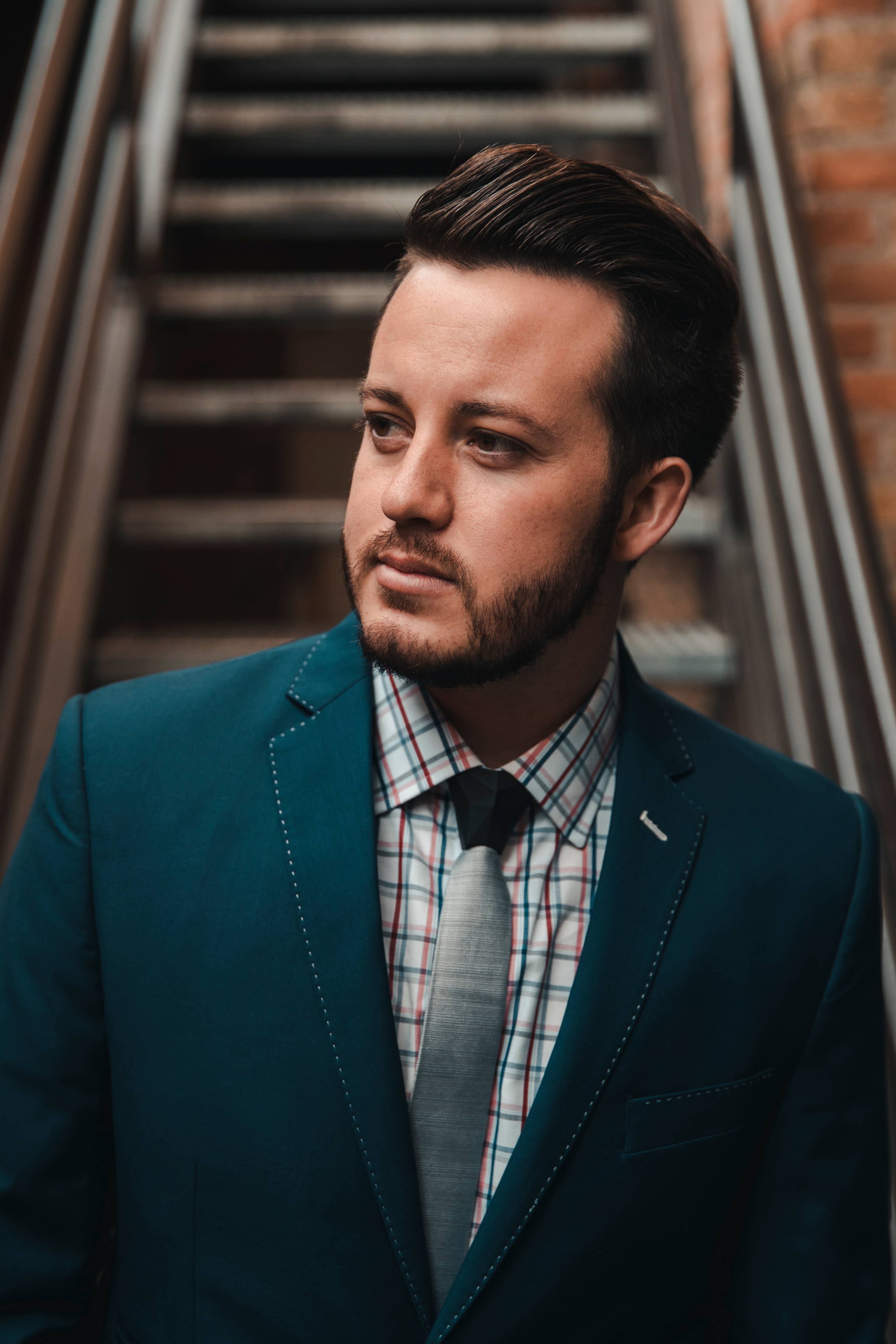 Modern Tie - Wholesale Necktie - Men's - Black Sharp Knot3