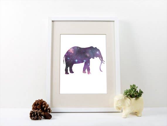 The National Anthem - Wholesale Art Print - 5” x 7” Elephant Spirit Animal Art Print1