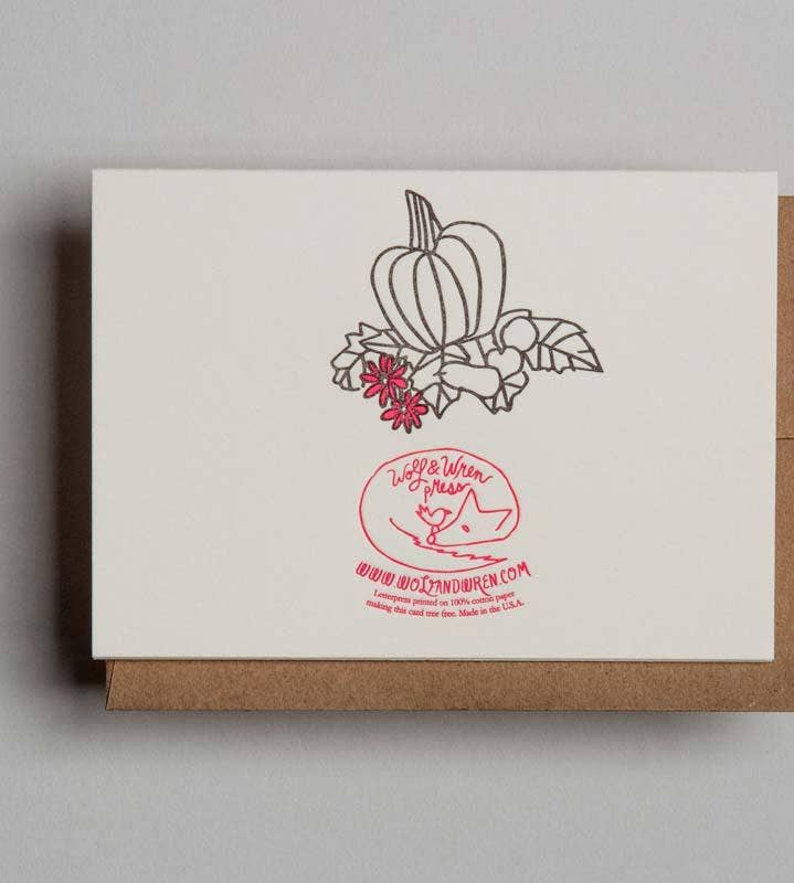 Wolf & Wren Press - Wholesale Stationery/Notecard Set - Cornucopia Thanksgiving Boxed Set2
